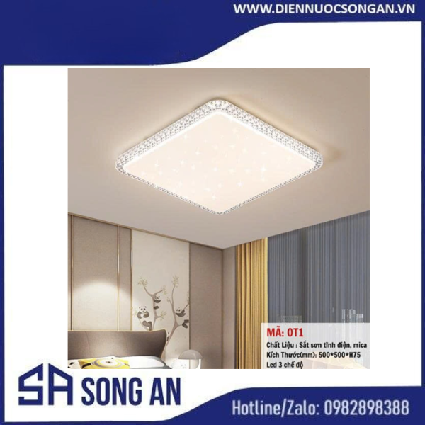 Đèn ốp trần LED vuông