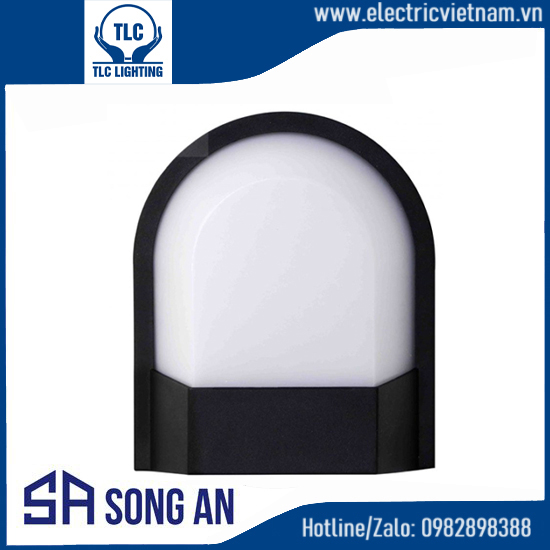 Đèn LED trang trí trụ cổng vỏ đen 6W