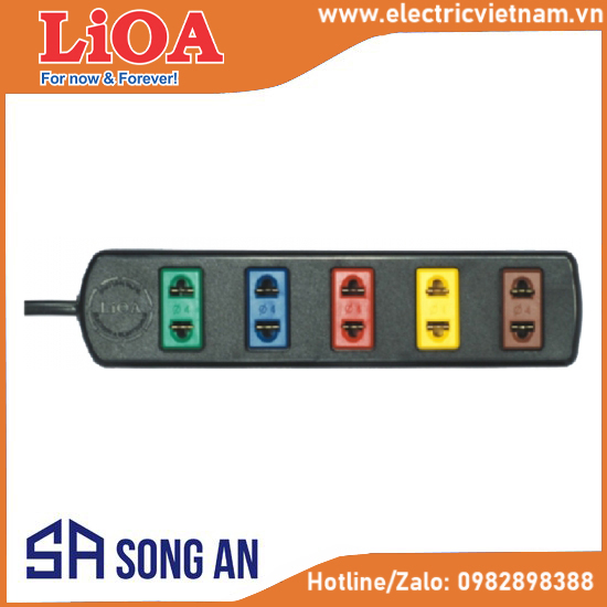 Loại phổ thông 5 ổ, không công tắc:  5TC*-2