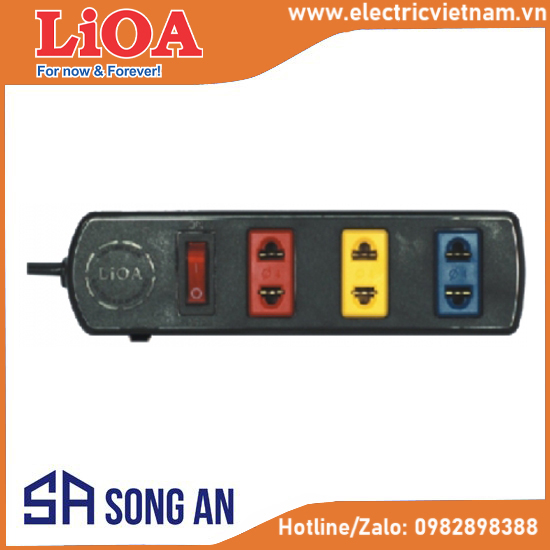 Loại phổ thông 3 ổ, 1 công tắc:  3TS*-2