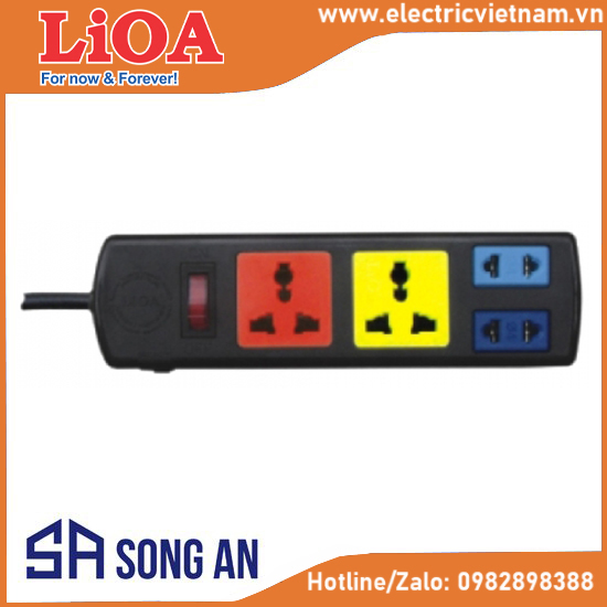 Loại  đa năng kết hợp 4 ổ xoay, 2200W-10A-250V