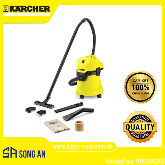 Máy hút bụi khô và ướt Kacher WD3 Car