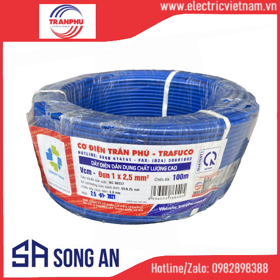 Dây dẫn điện đơn Cu/PVC