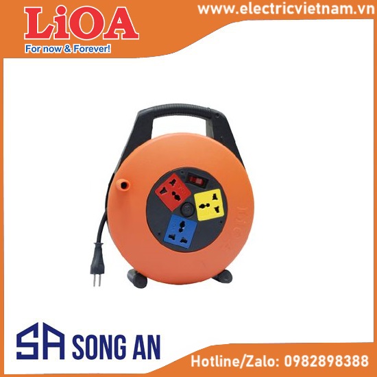 Ổ cắm kéo dài quay tay kiểu xách tay