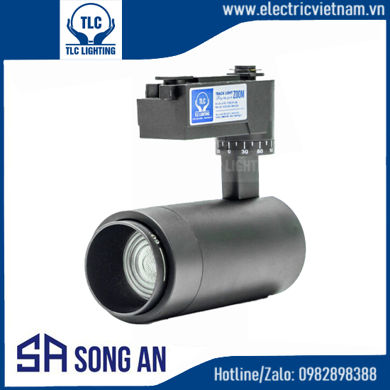 Đèn LED rọi ray Zoom 10W thân đen