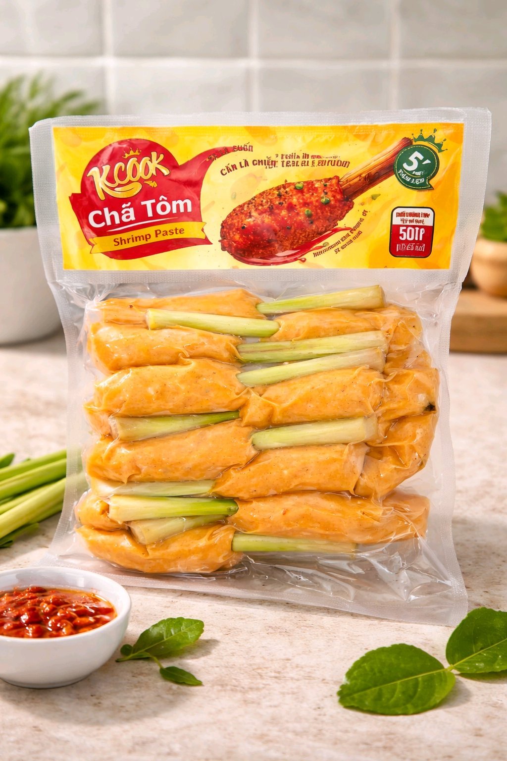 Chạo Tôm Quấn Sả - 500gr (15cây)