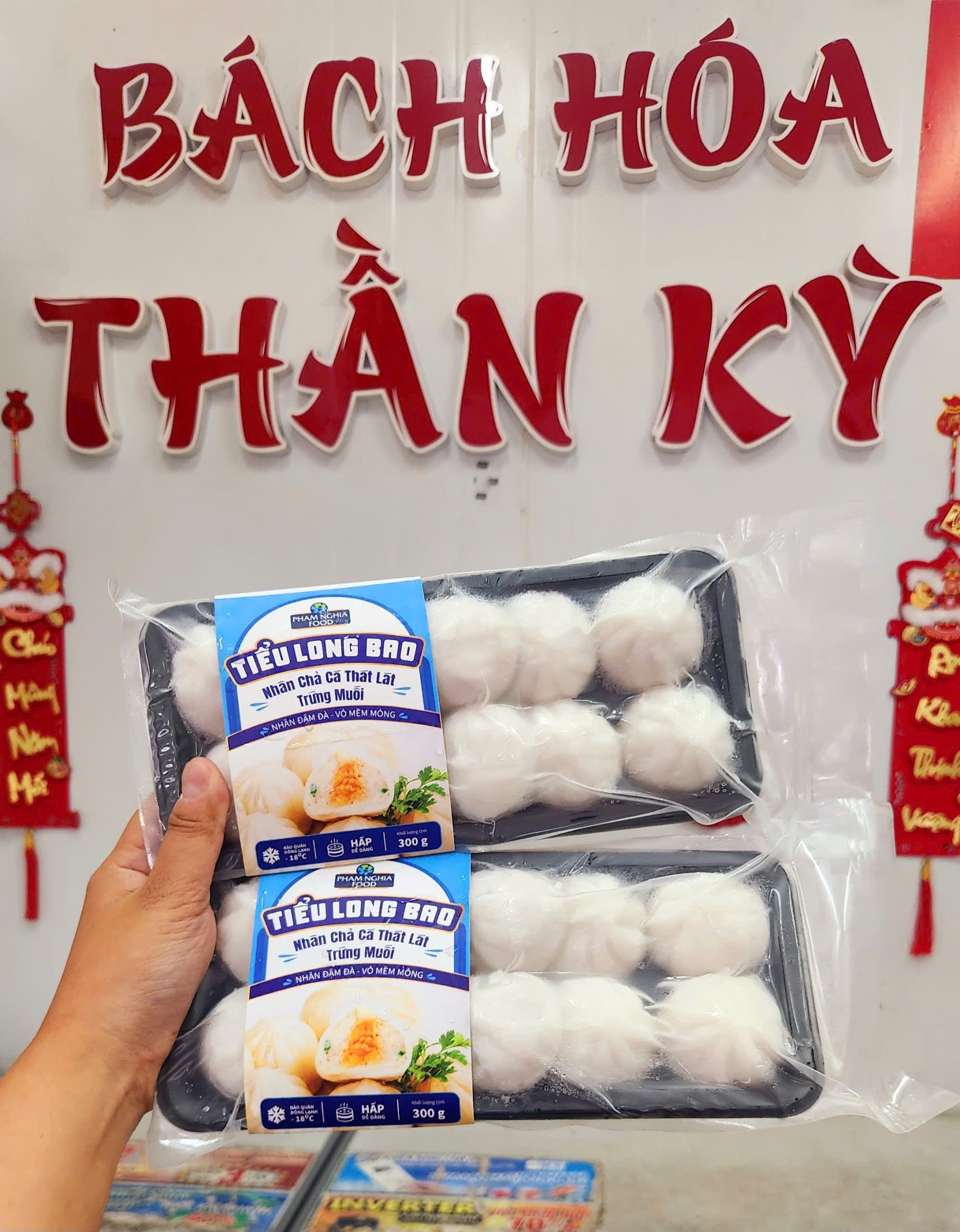 Tiểu Long Bao Thác Lác Trứng Muối - Gói 300gr (10viên)