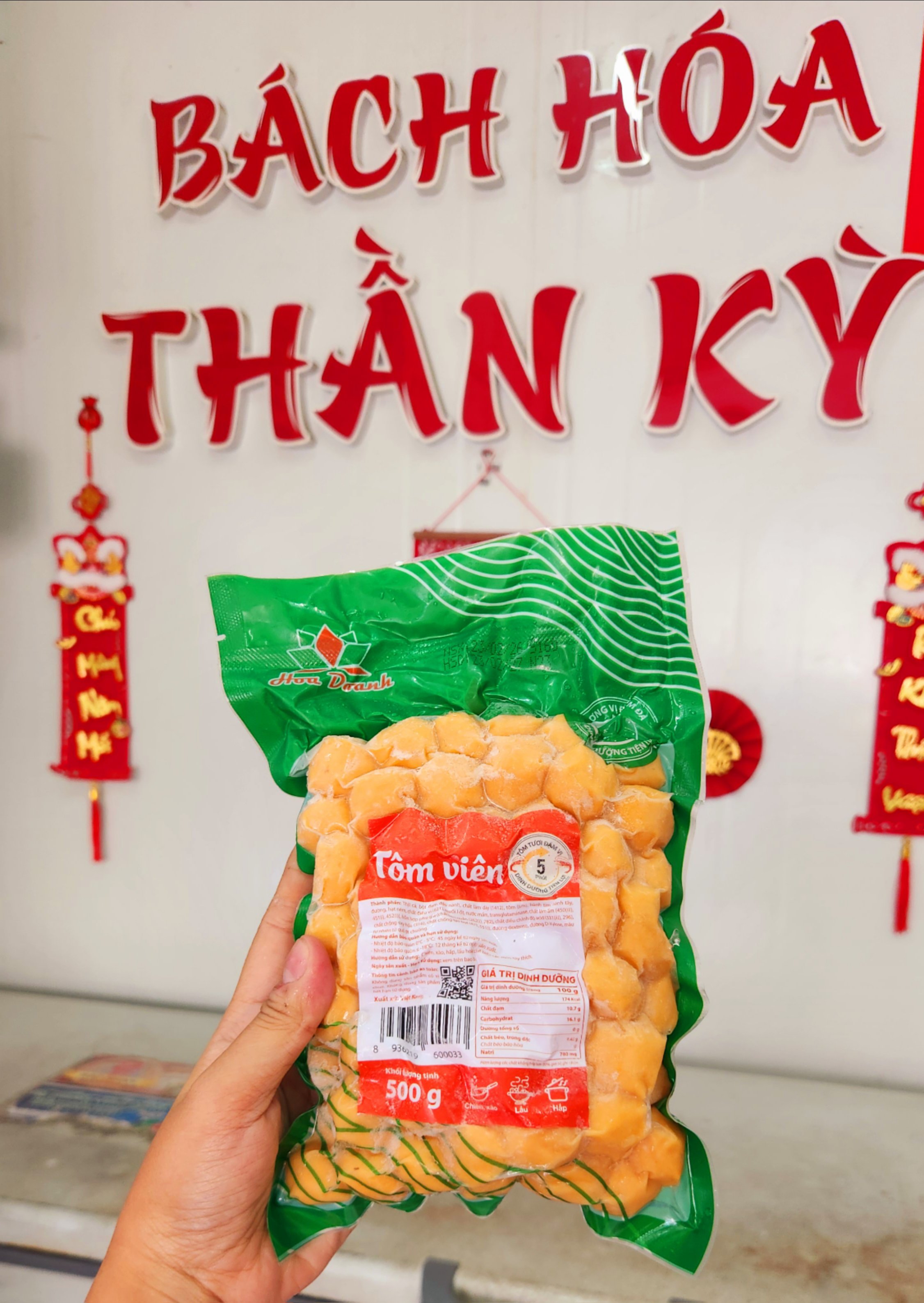 Tôm Viên Hoa Doanh - 500gr (80viên)