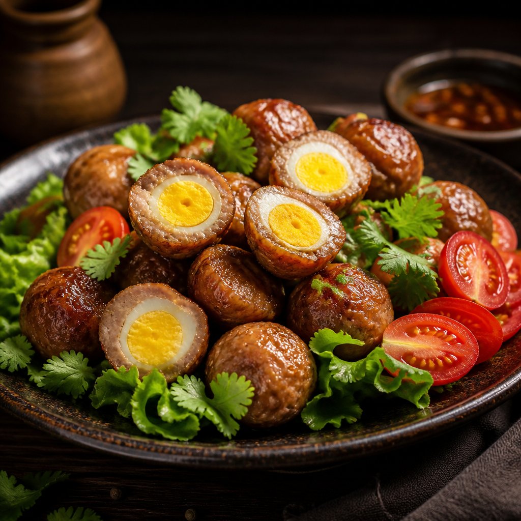 Nem Nướng Trứng Cút - 500gr (15viên)