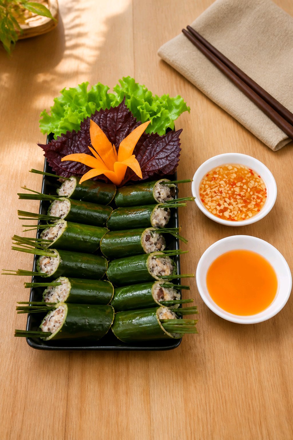 Ốc Nhồi Ống Lam - Vỉ (20ống)