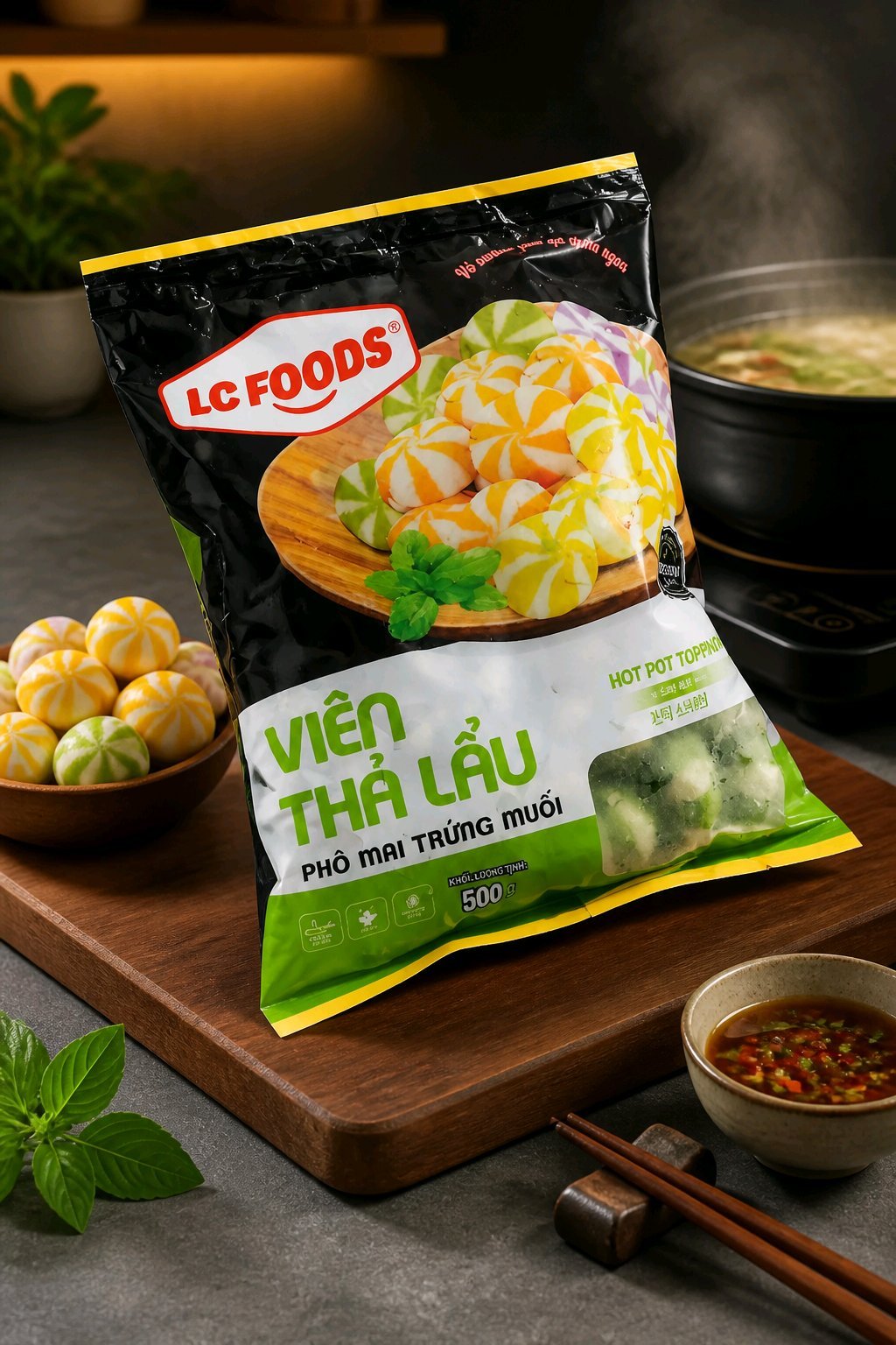 Viên Thả Lẩu Xanh - 500gr