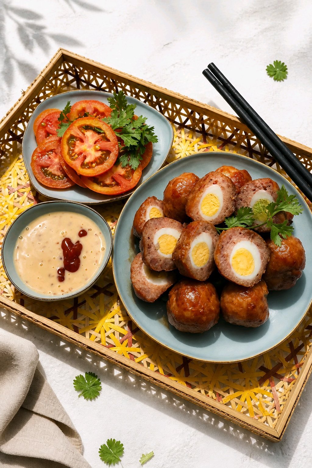 Nem Nướng Trứng Cút - 500gr (15viên)
