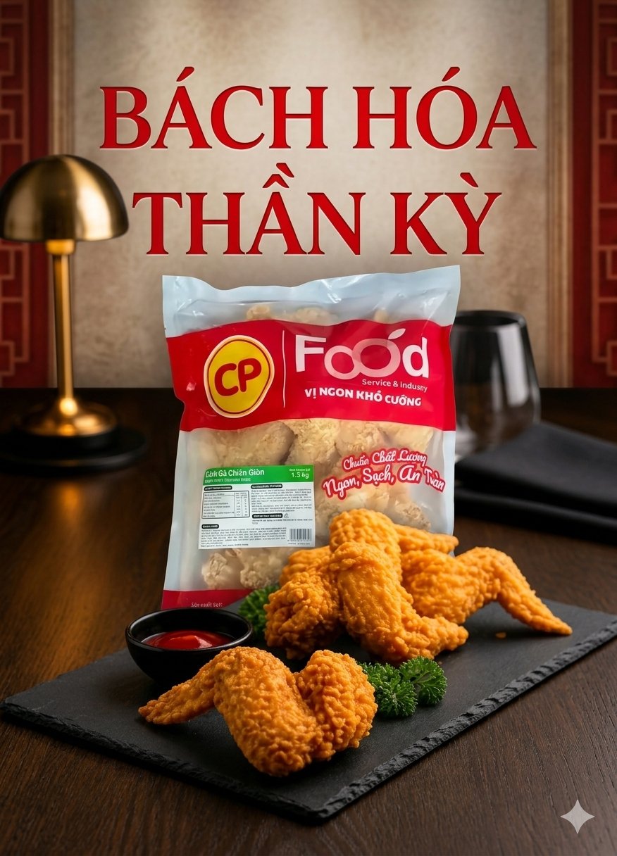 Cánh Gà Rán CP - 1,3KG (10cái)