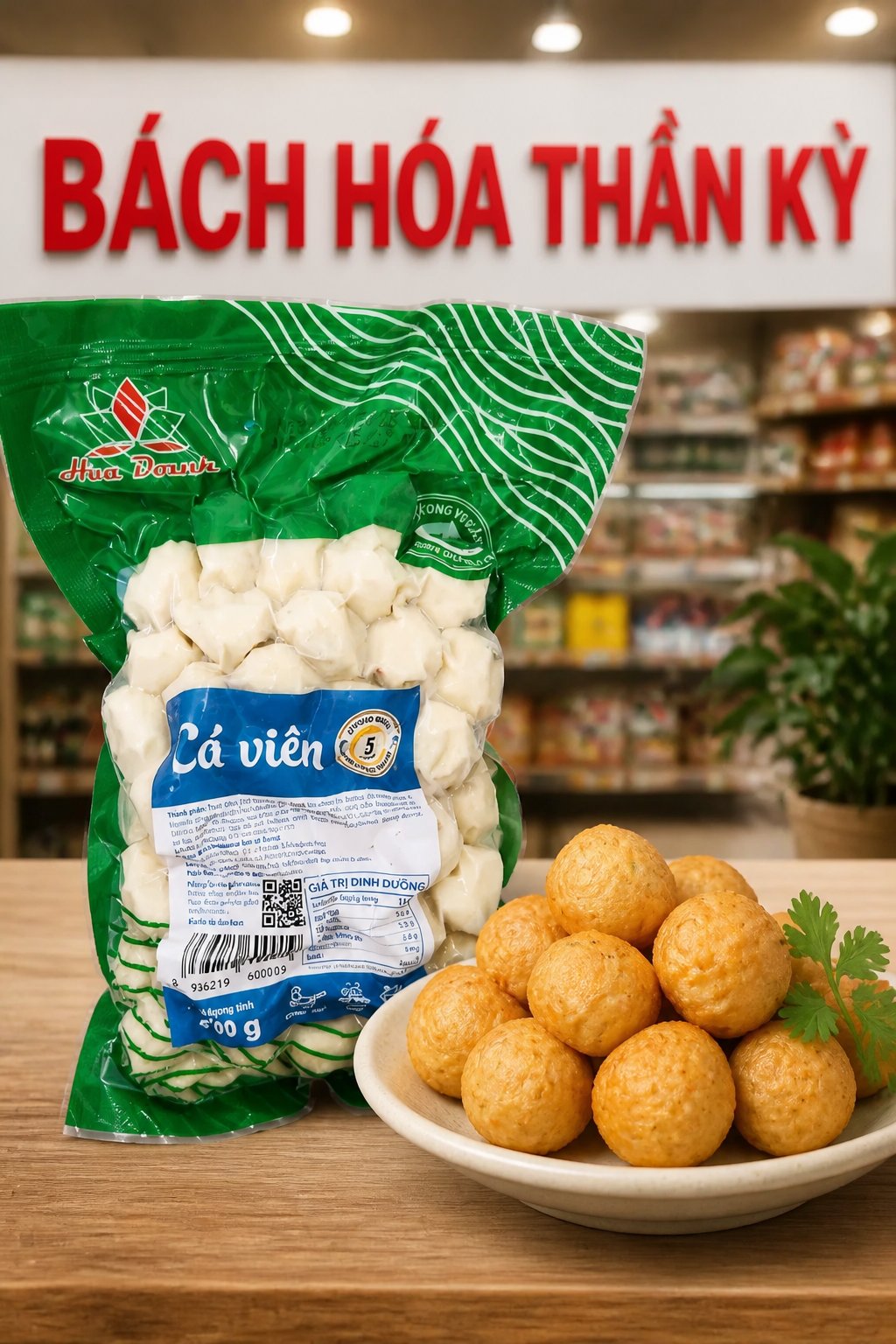 Cá Viên Hoa Doanh - 500gr (80viên)