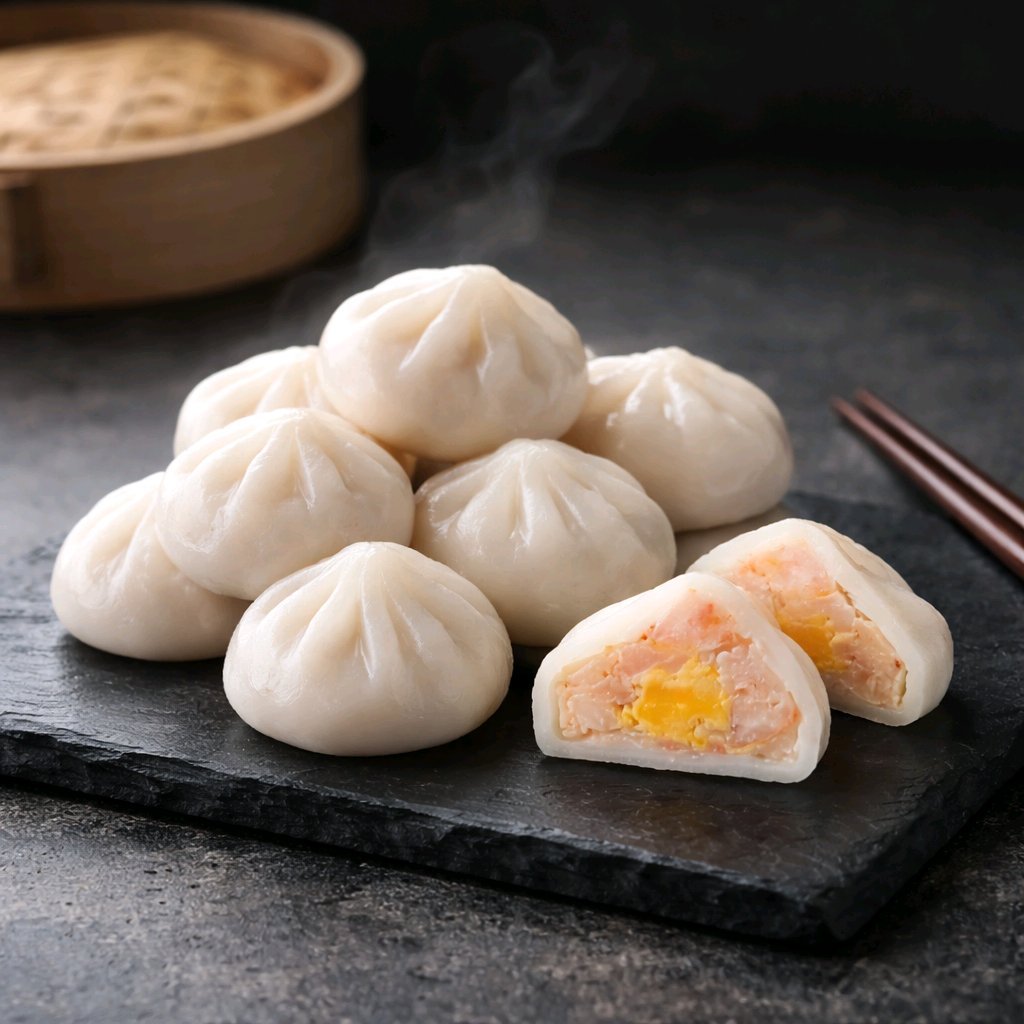Tiểu Long Bao Thác Lác Trứng Muối - Gói 300gr (10viên)