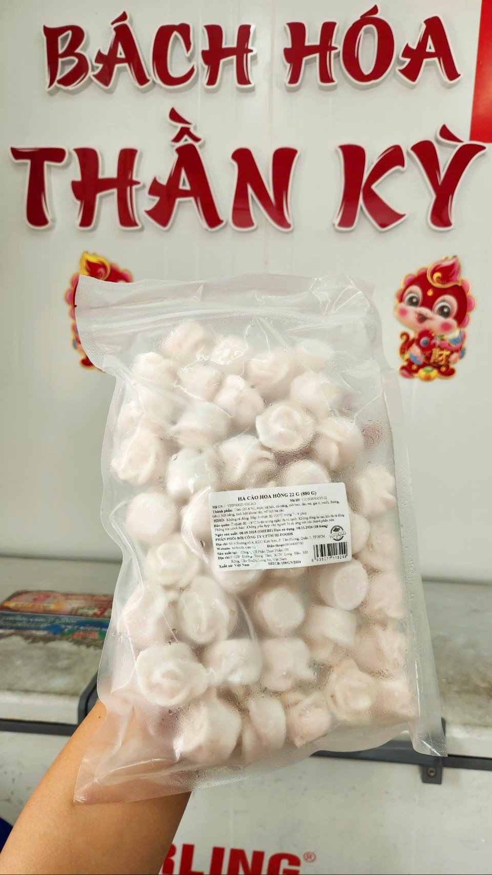 Há Cảo Hoa Hồng - 880gr (40viên)