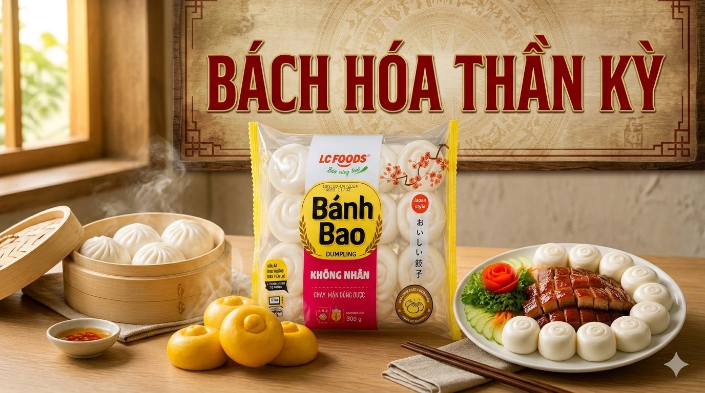 Bánh Bao Không Nhân - Gói (12cái)