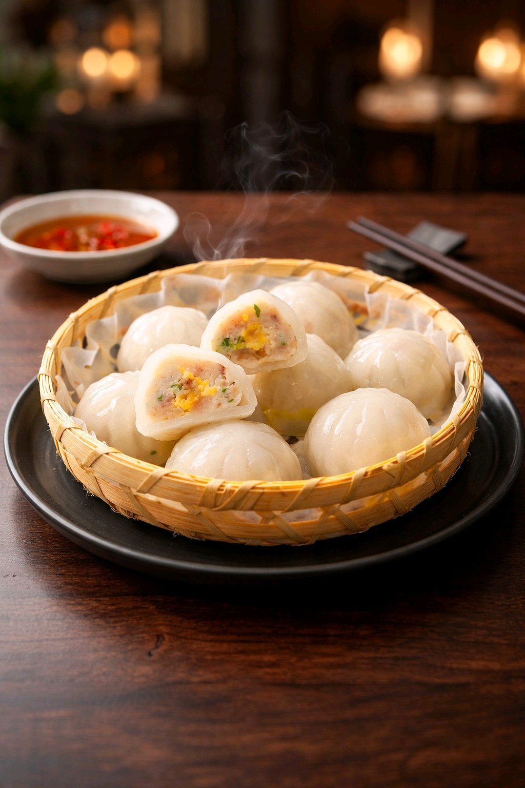Tiểu Long Bao Thác Lác Trứng Muối - Gói 300gr (10viên)
