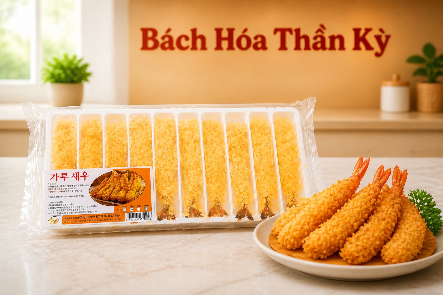 Tôm Tempura Tẩm Bột - 250gr (10con)
