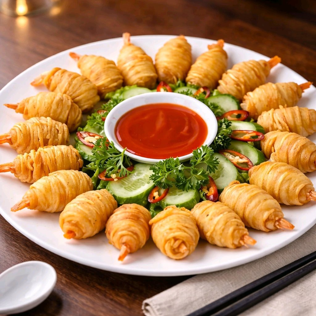 Tôm Cuộn Khoai Tây - 300gr (10con)