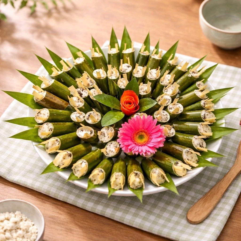 Ốc Nhồi Ống Lam - Vỉ (20ống)