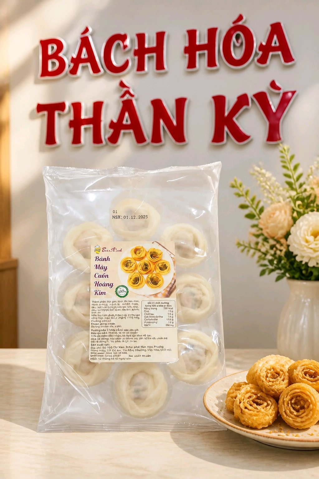 Mây Cuộn Hoàng Kim - Gói (10cái)
