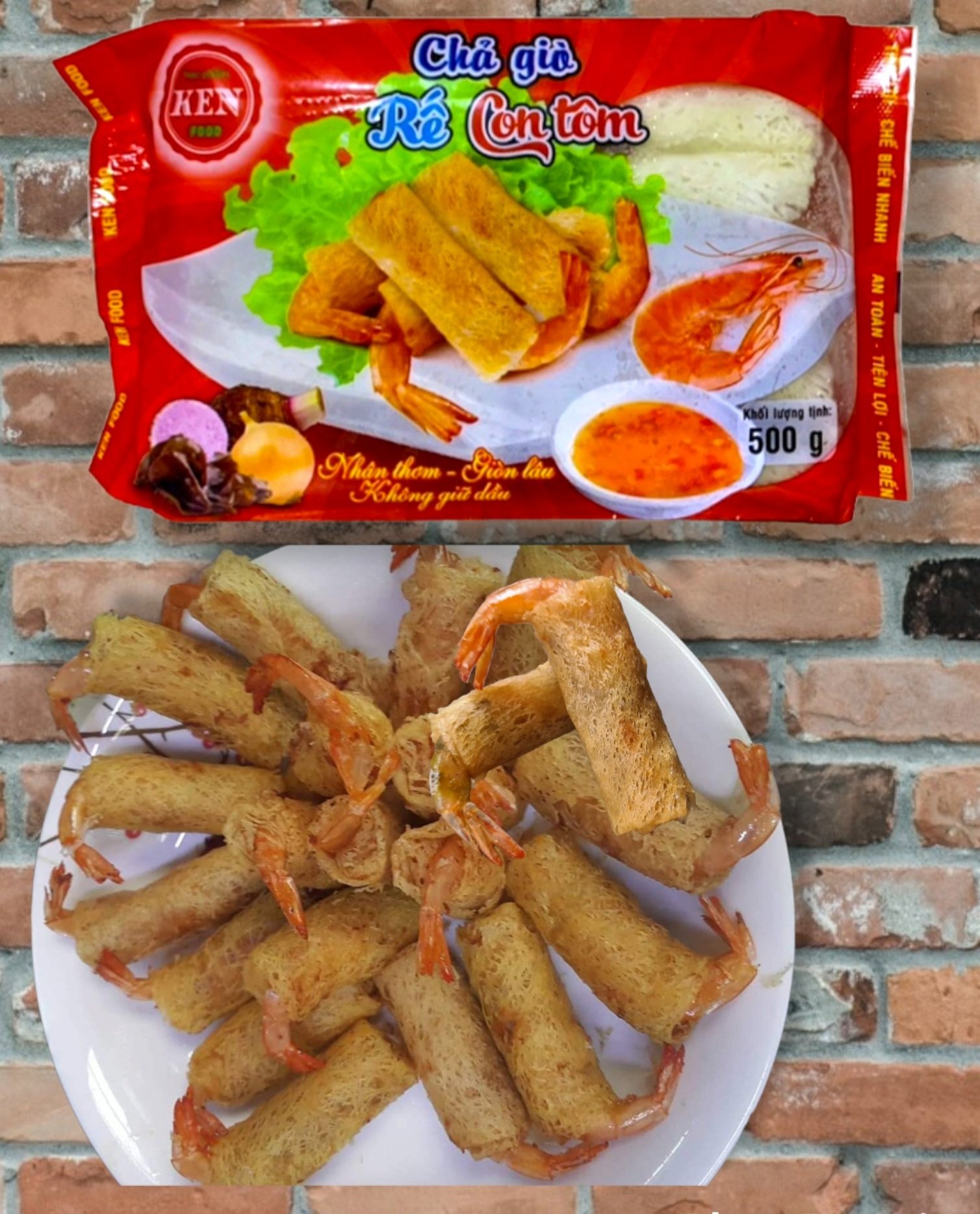 Chả Giò Rế Con Tôm - 500gr (20cuốn)