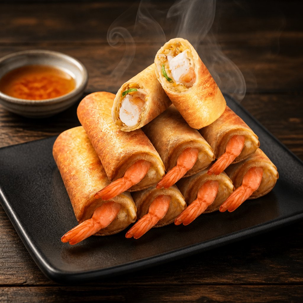 Chả Giò XỐP Con Tôm - 500gr (20cuốn)