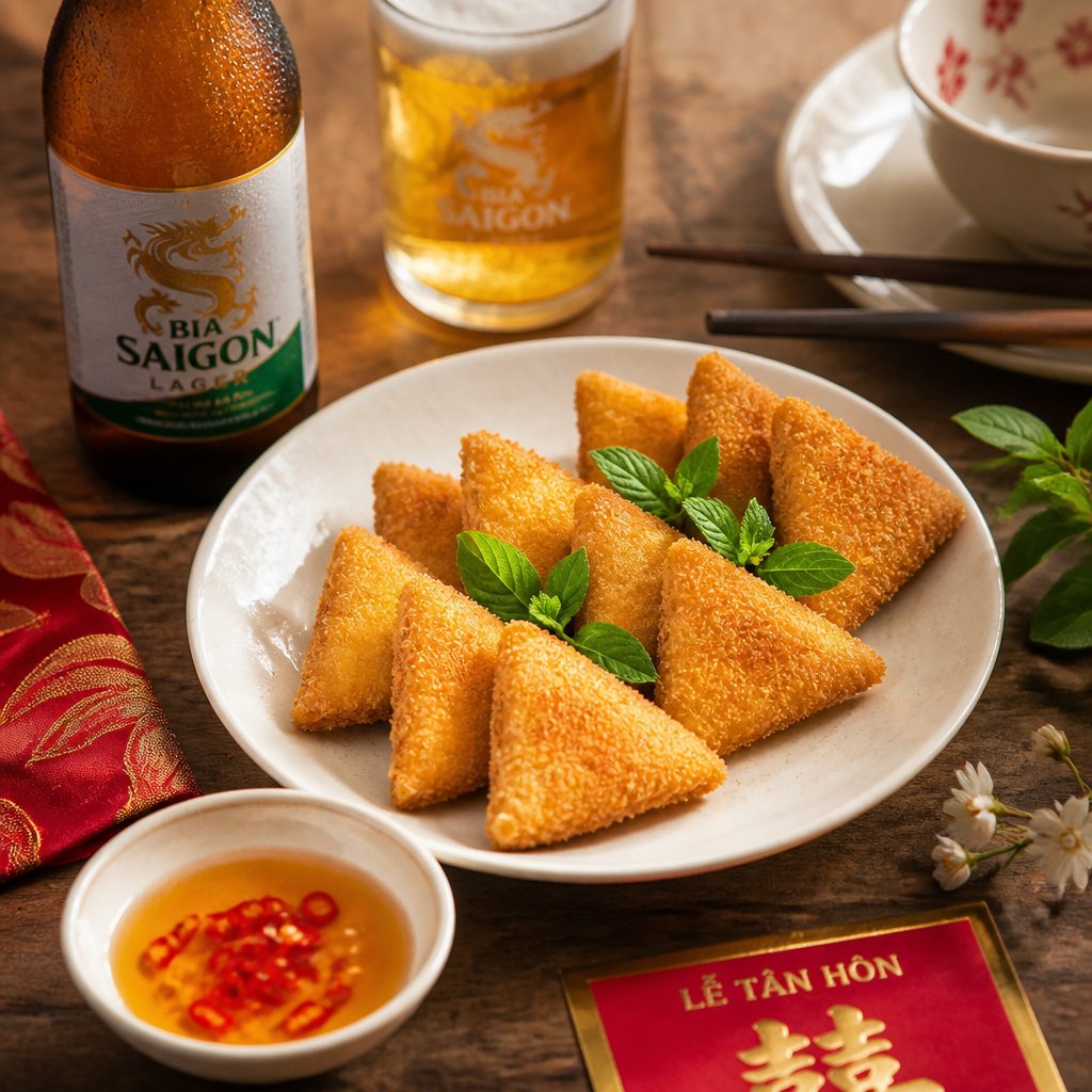 Samosa Tôm Thịt - Vỉ 400gr (16cái)