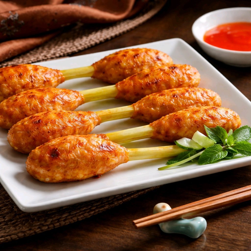 Chạo Tôm Quấn Sả - 500gr (15cây)