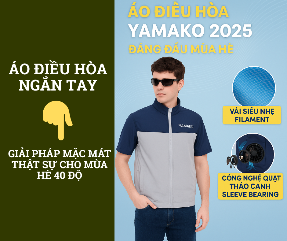 Áo điều hòa ngắn tay: Giải pháp mặc mát thật sự cho mùa hè 40 độ