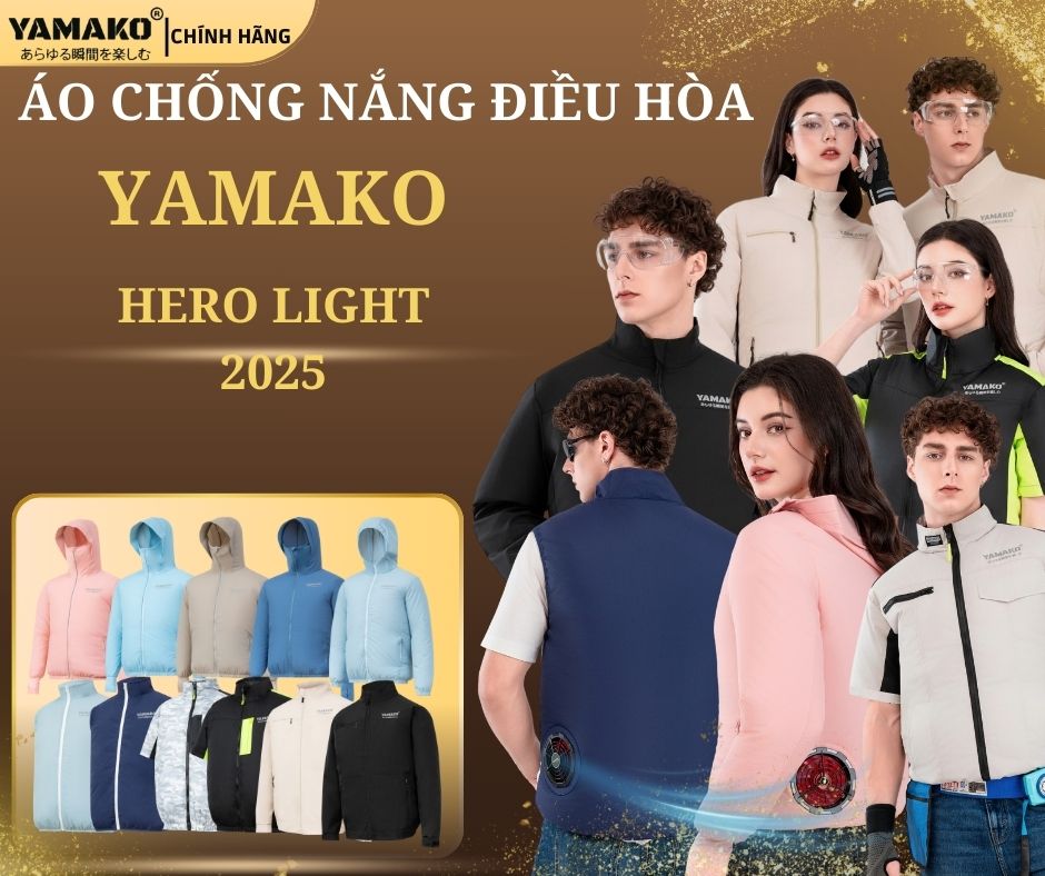 Áo điều hòa Yamako Hero Light 2025 – “Chống nóng thông minh” cho người