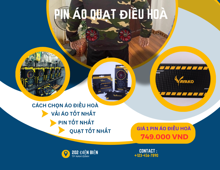 Pin áo quạt điều hoà