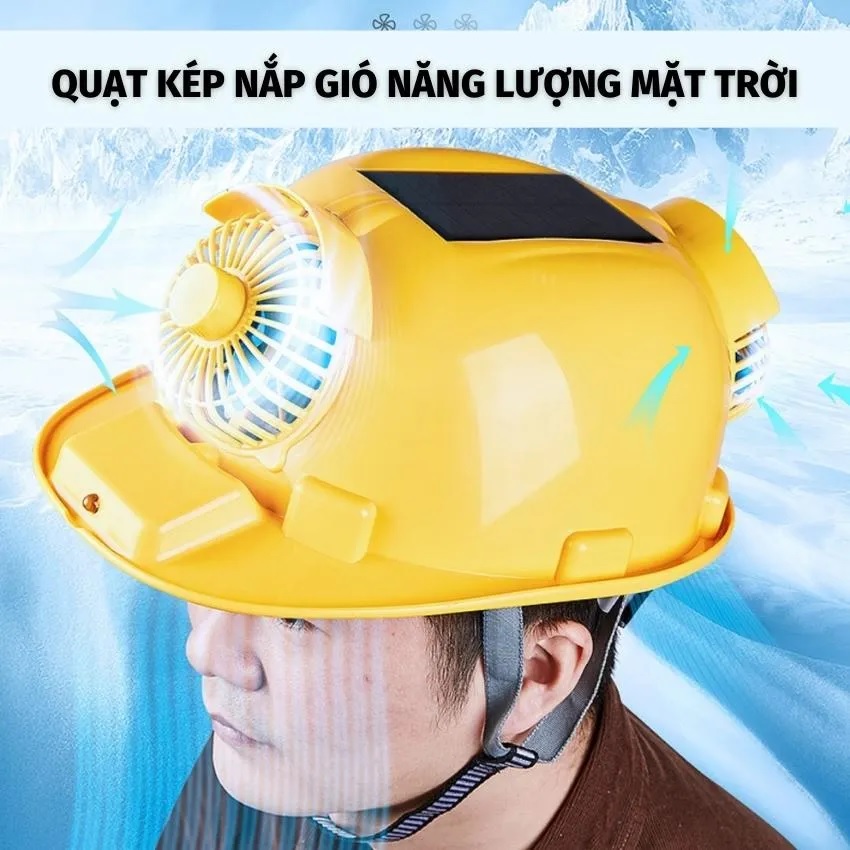 Mũ Bảo Hộ Gắn Quạt Chạy Bằng Năng Lượng Mặt Trời có gì đặc biệt