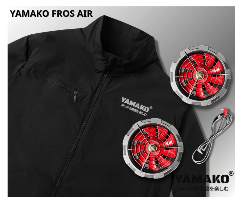 áo điều hòa yamako sử dụng quạt không chổi than