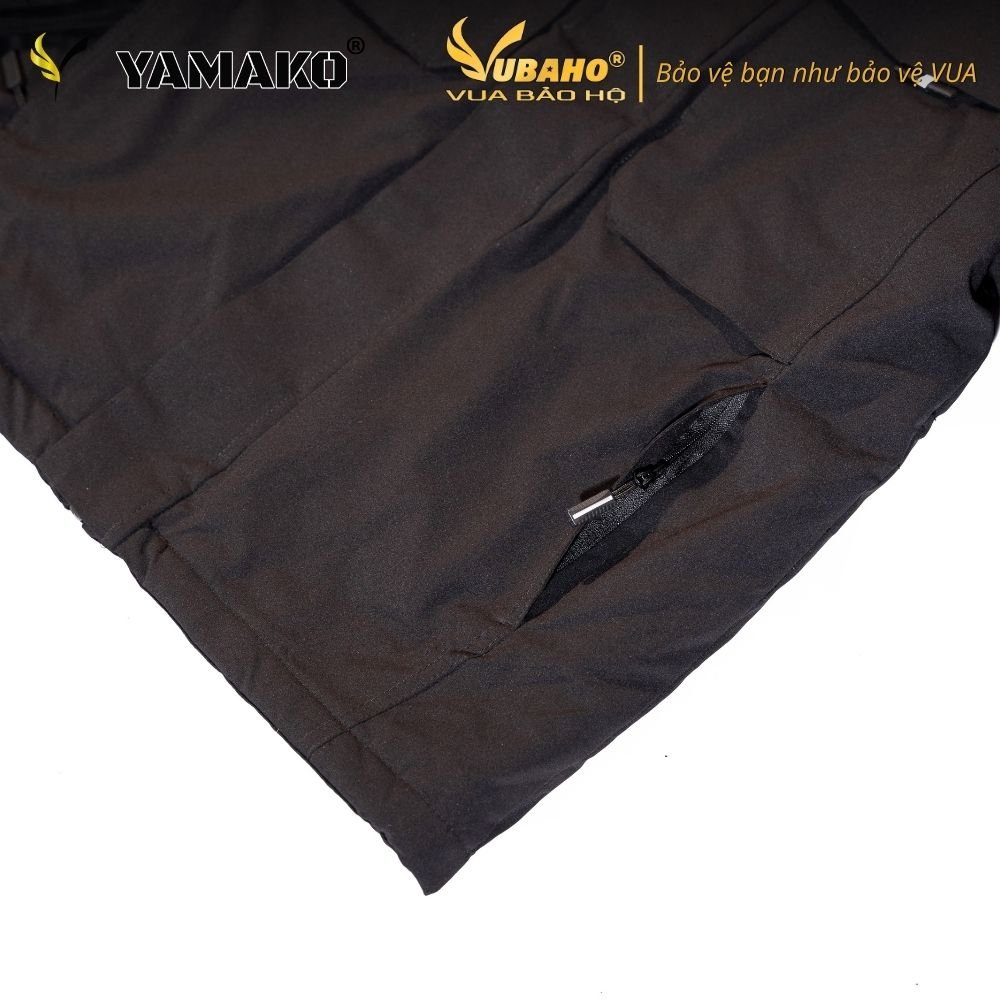 Áo sưởi Ấm Super Heating Yamako 9 vùng sưởi nhiệt giảm đau nhức vai gáy MÀU ĐEN