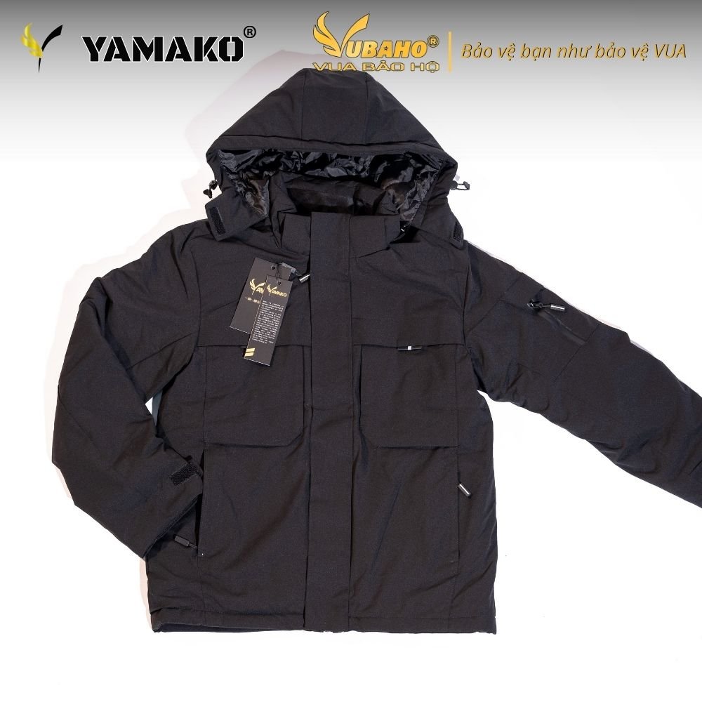Áo sưởi Ấm Super Heating Yamako 9 vùng sưởi nhiệt giảm đau nhức vai gáy MÀU ĐEN