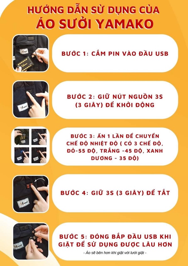 Áo sưởi Ấm Super Heating Yamako 9 vùng sưởi nhiệt màu XANH THAN