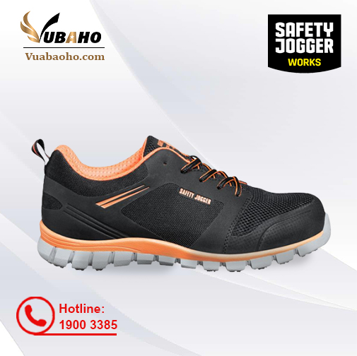 Giày bảo hộ siêu nhẹ Jogger Ligero S1P ESD SRC cam, đen, xanh navy