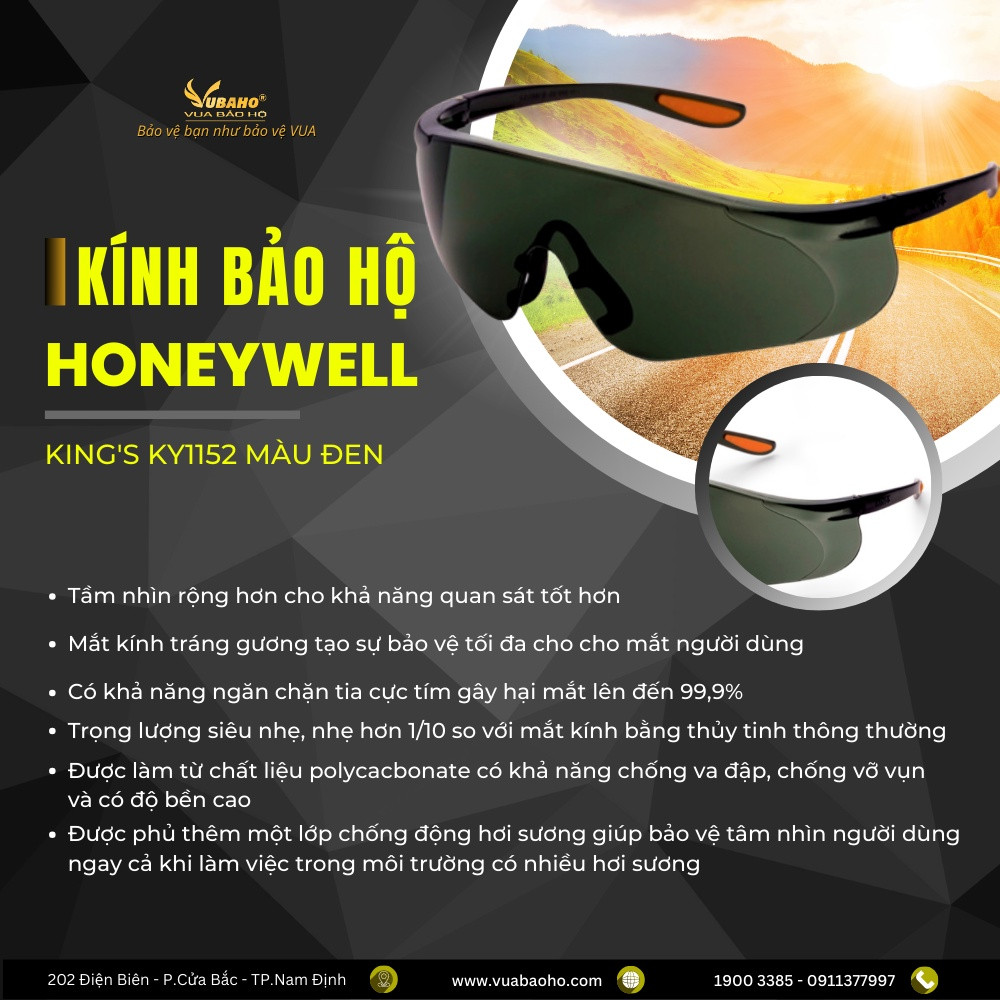 Kính bảo hộ lao động, kính mắt chống tia UV 99%, bảo vệ mắt, chống bụi,