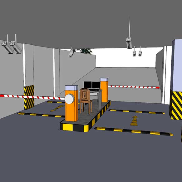 Đỗ xe máy tại tầng hầm