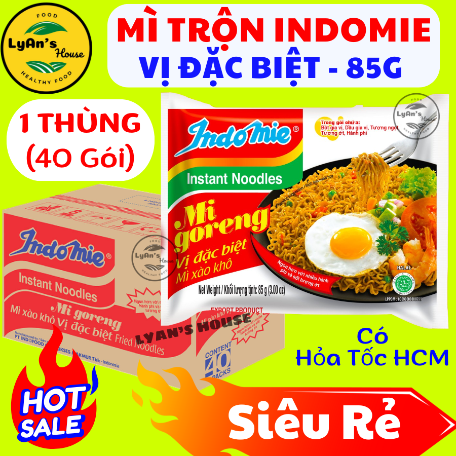 Thùng 40 GÓI- Mì trộn INDOMIE Vị ĐẶC BIỆT