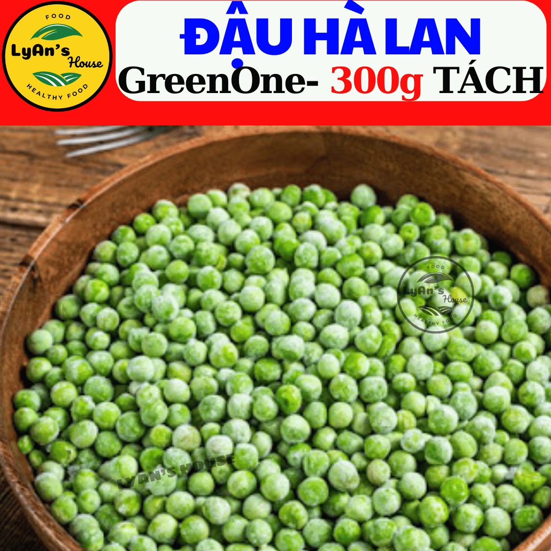 1kg ĐẬU HÀ LAN Tươi Cấp Đông GreenOne nhập khẩu