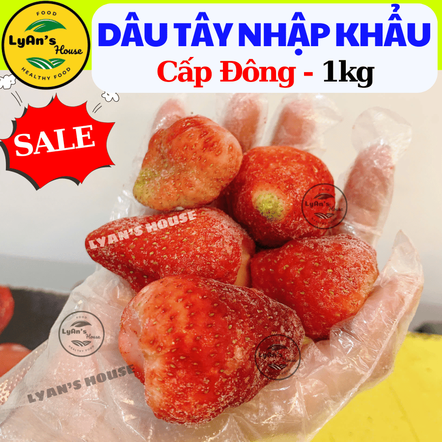 1Kg DÂU TÂY ĐÔNG LẠNH nhập khẩu