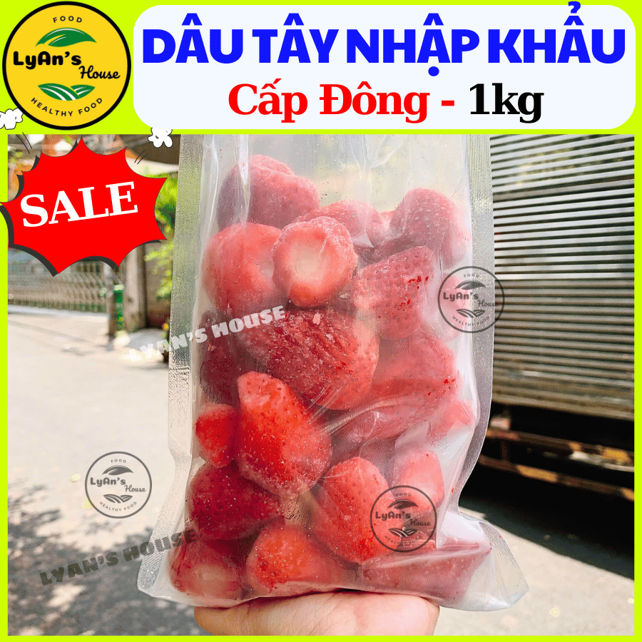 1Kg DÂU TÂY ĐÔNG LẠNH nhập khẩu