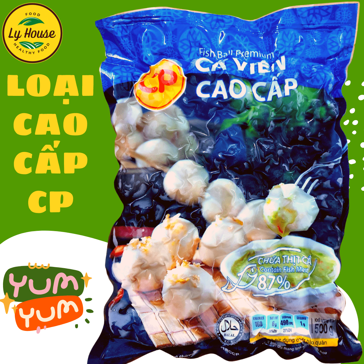 Cá viên cao cấp CP 500g