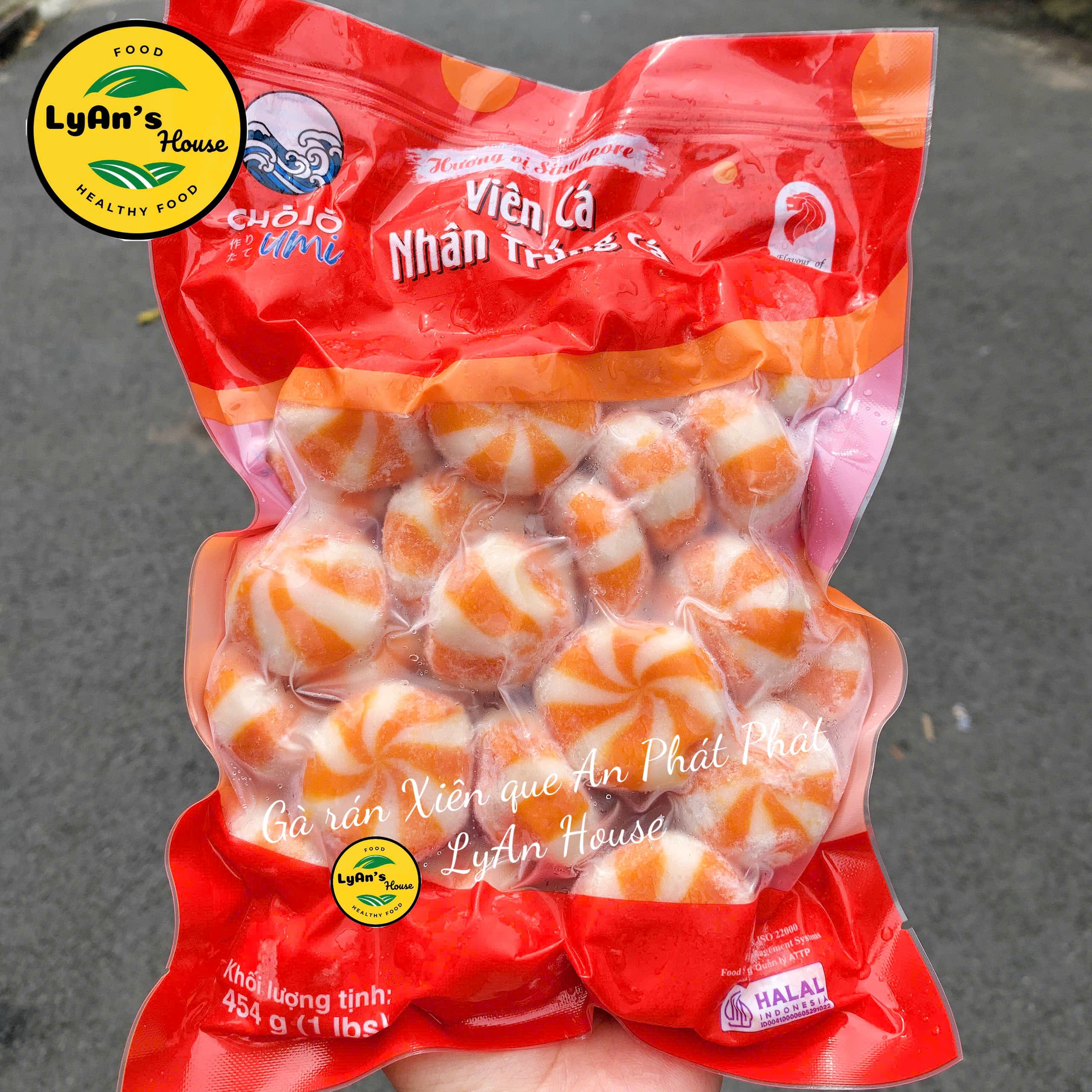 Viên Thả Lẩu CAM Chojo 454g - Nhân Trứng Cá Cam Lichuan