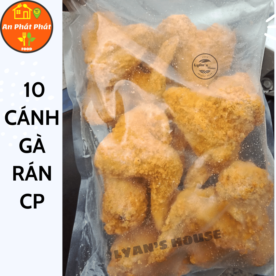 Cánh gà chiên giòn CP 1,5kg 10 Cánh