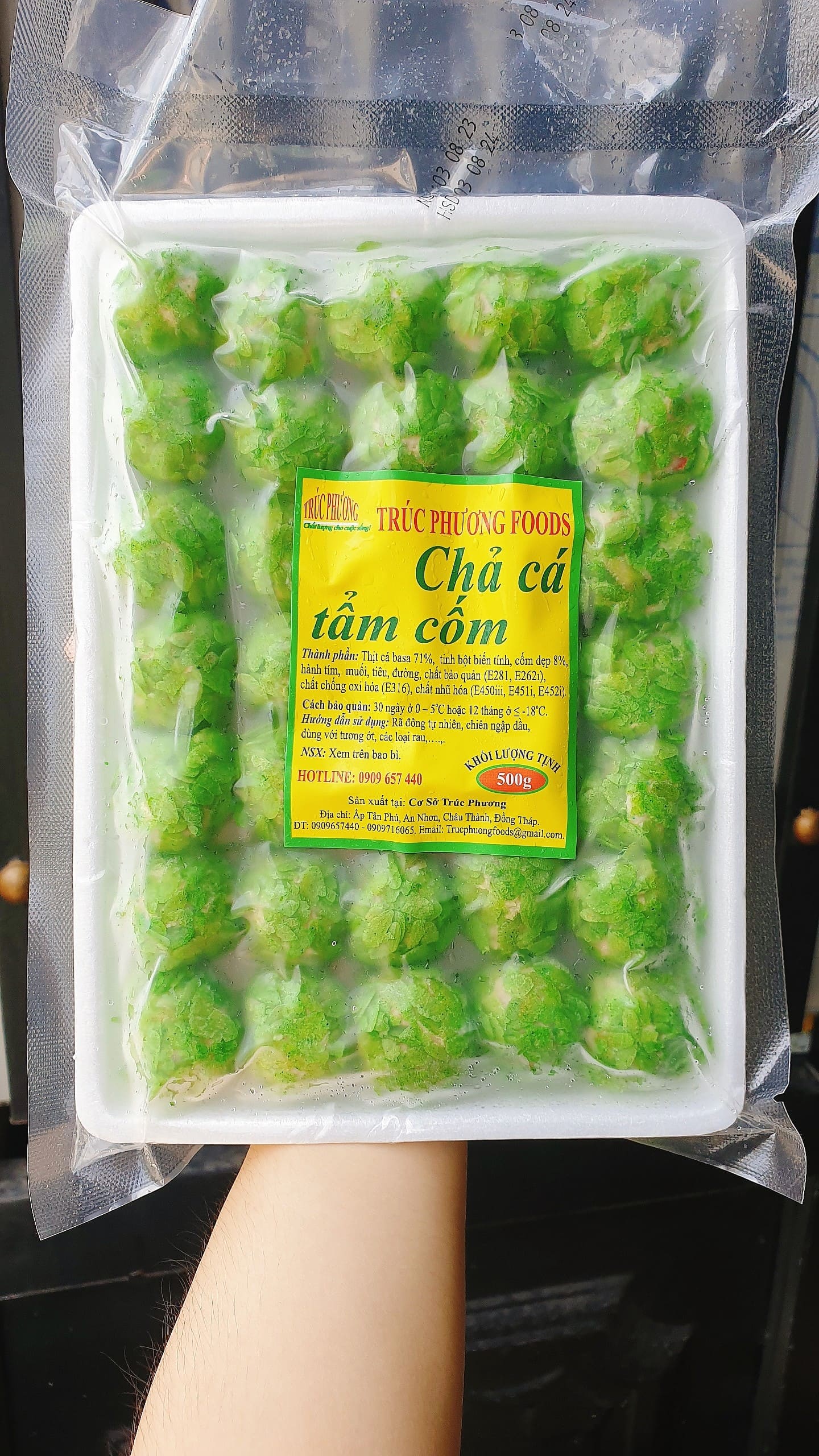 Chả Cá Tẩm Cốm Xanh Trúc Phương 500g | Món Ăn Vặt Chiên Giòn – Giá Sỉ