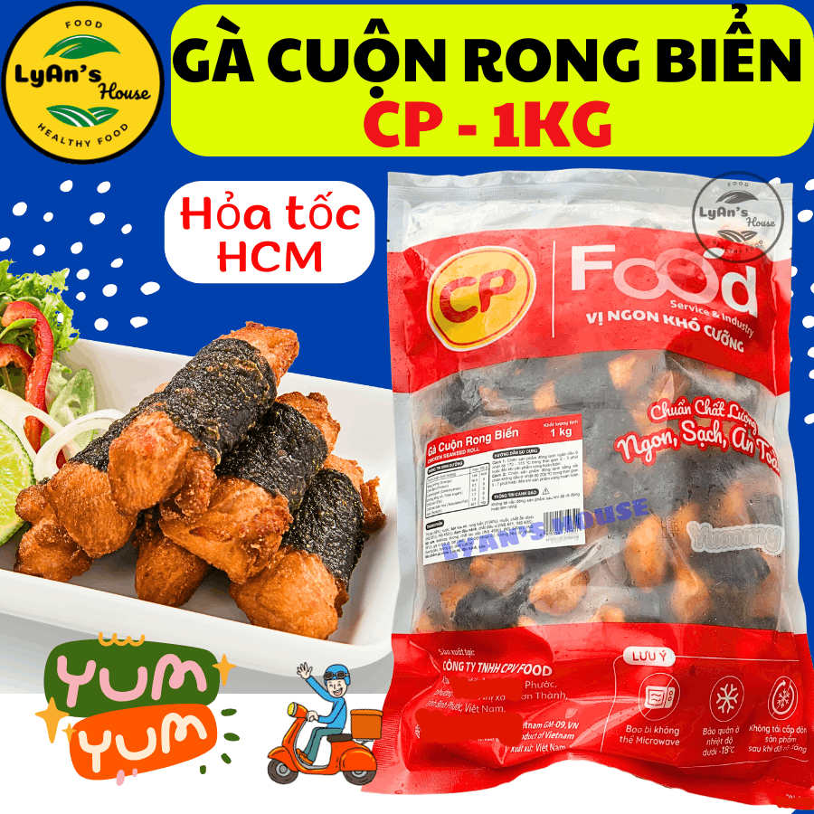 Gà Rong Biển CP 1kg | Gà Viên Tẩm Rong Biển Giòn Ngon – Giá Sỉ Quán Ăn – Giao Nhanh HCM